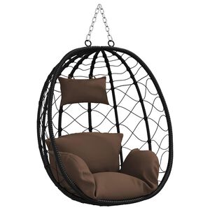 vidaXL Kabantis kiau&scaron;inis poliratanas 91,5 x 54,5 x 107 cm Kavos