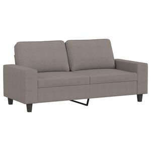 vidaXL Dvivietė sofa, taupe spalvos, 140cm, audinys
