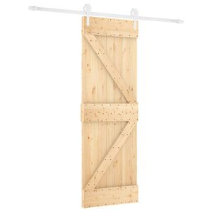 vidaXL Slankios durys Natūrali ir Balta 70 x 210 cm