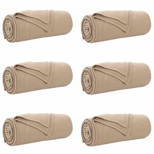 vidaXL Mesti antklodės 6 vnt. Kupranugario 170 x 130 cm 1.97 kg Flysas