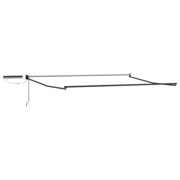 vidaXL Elektrinė i&scaron;traukiama pavėsinė Raudona ir balta 4 &times; 3 m