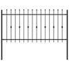 vidaXL Spyruoklinė tvora ASTEN 200 x 150 cm Juoda