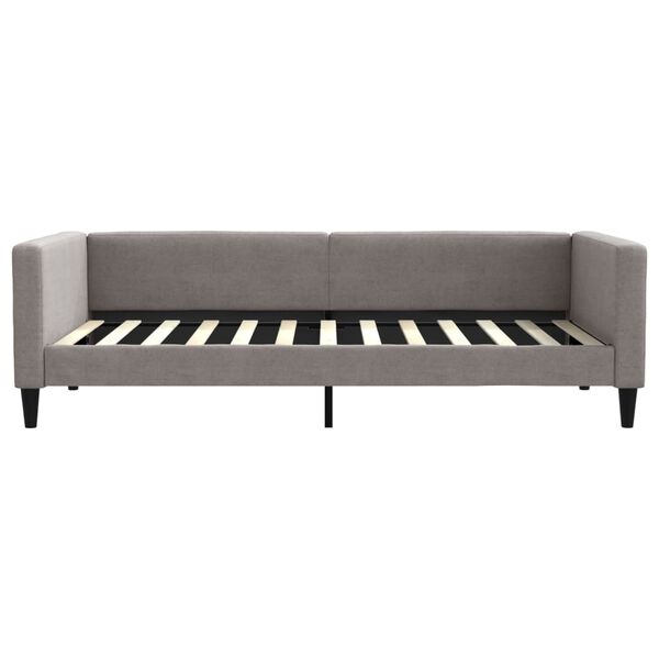 vidaXL Sofa, taupe spalvos, 100x200cm, audinys