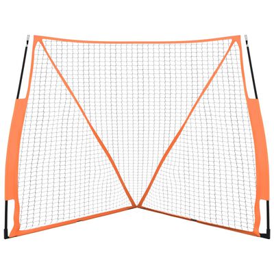 vidaXL Beisbolo tinklas, oranžinis, 183x182x183cm, plienas/poliesteris