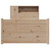vidaXL Lova su knygų spinta be čiužinio, 90x200cm, pušies masyvas