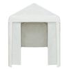 vidaXL Proginė palapinė, baltos spalvos, 2x5m, PE