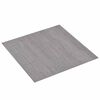 vidaXL Savesiūnančių Grindų Plok&scaron;tės Pilka ir medis 30,5 x 30,5 cm