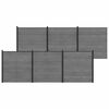 vidaXL Tvoros rinkinys 1045 x 186 cm WPC ir aliuminis Pilka