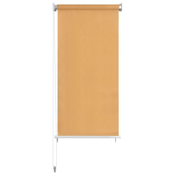 vidaXL Lauko roletas, smėlio spalvos, 60x230cm, HDPE