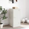 vidaXL &Scaron;oninė spintelė, baltos spalvos, 34,5x39x73cm, plienas