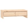 vidaXL Monitoriaus stovas, 50x27x15cm, pu&scaron;ies medienos masyvas