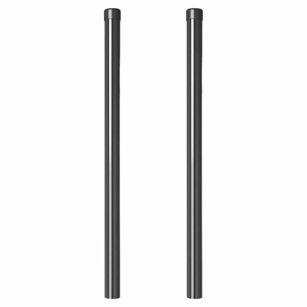 vidaXL Tvorelės stulpas 2 pcs Pilka 80 cm