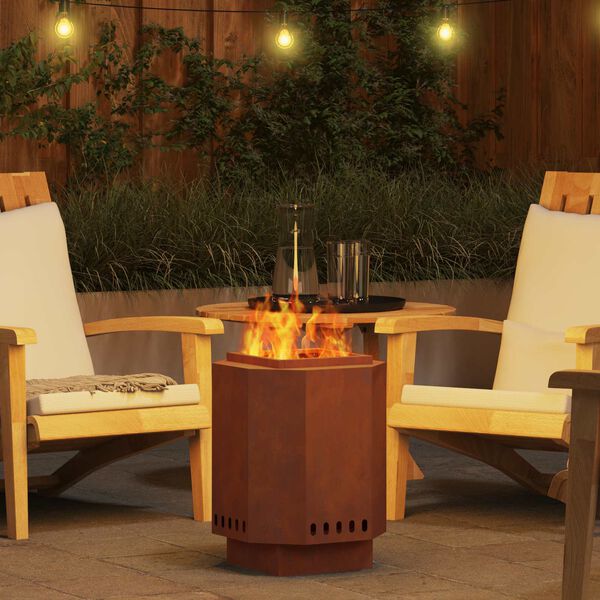 vidaXL Be dūmų laužavietė Ruda 38 x 38 x 51 cm