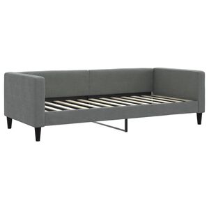 vidaXL Sofa, tamsiai pilkos spalvos, 90x200cm, audinys