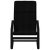 vidaXL Poilsio kėdė su pakoja, juodos spalvos, audinys