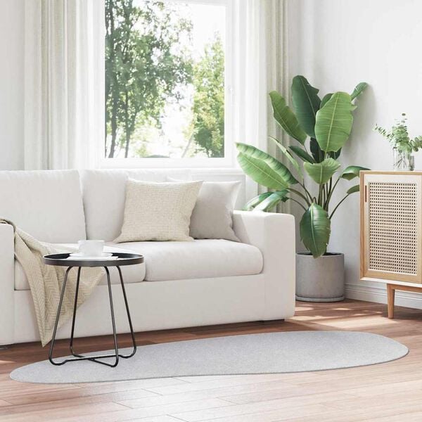 vidaXL Kilimas HUARTE Pilka 100 x 200 cm Poliesteris