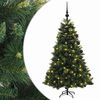 vidaXL Dirbtinė kalėdinė eglutė su rutuliuku 120 cm 150 LED