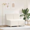 vidaXL Modulinis sofa vienetas be rankų 2 pcs Kreminė 55 x 74 x 82 cm