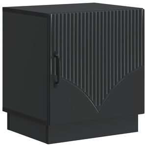 vidaXL Naktinis staliukas Juoda 43 x 34,5 x 47 cm Apdirbta mediena