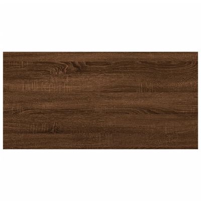 vidaXL Sieninės lentynos, 8vnt., rudos ąžuolo, 40x20x1,5cm, mediena