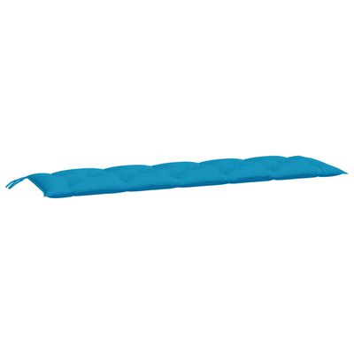 vidaXL Sodo suoliuko pagalvėlė, šviesiai mėlyna, 180x50x7cm, audinys
