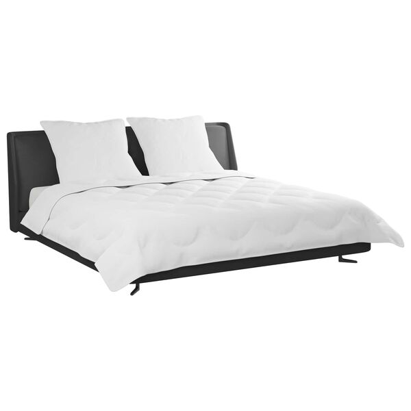 vidaXL Antklodė su pagalve 3 pcs Balta Mikropluo&scaron;tas