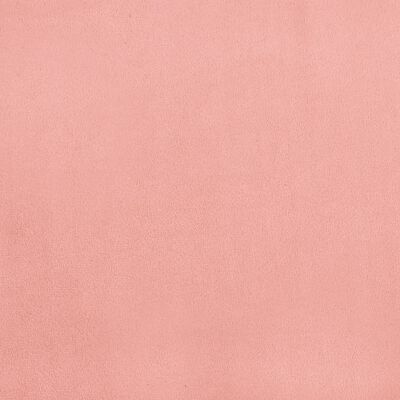 vidaXL Lovos rėmas, rožinis, 90x190 cm, aksomas