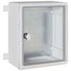 vidaXL Control Cabinet Pilka 37 x 16,5 x 35 cm ABS plastikas