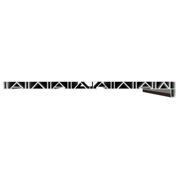 vidaXL Langų palangė Ruda Mediena 80 x 45 x 4,5 cm PVC