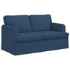 vidaXL Sofa 2 pcs Mėlyna 144 x 80 x 85 cm audinys
