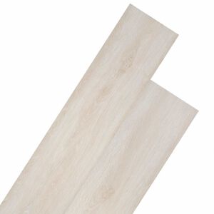 vidaXL Grindų lentos Baltas 5,26 m&sup2; 18 vnt. PVC