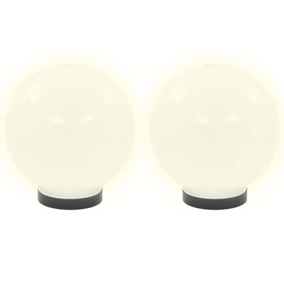 vidaXL LED lempos, rutulio formos, 2vnt., sferiniai, 20cm, PMMA