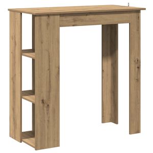 vidaXL Baro stalas su lentyna, artisano, 102x50x103,5cm, mediena