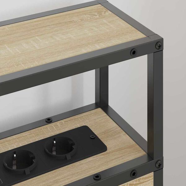 vidaXL Saugojimo galvos atlo&scaron;as Sonoma ąžuolas 90 cm Apdirbta mediena