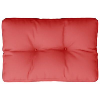 vidaXL Paletės pagalvėlė, raudonos spalvos, 60x40x12cm, audinys