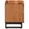 vidaXL Naktinė spintelė, 40x34x46cm, akacijos medienos masyvas