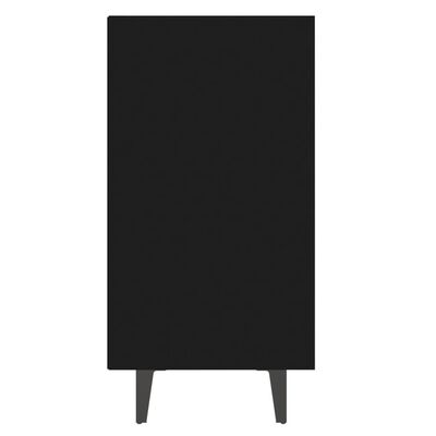 vidaXL Šoninė spintelė, juodos spalvos, 103,5x35x70cm, MDP