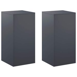 vidaXL Augalų stovas 2 pcs Antracito 40 x 40 x 80 cm