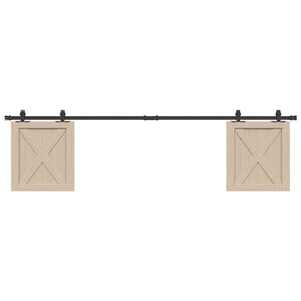 vidaXL stumdomų spintelių durų komplektas 200 cm anglinis plienas