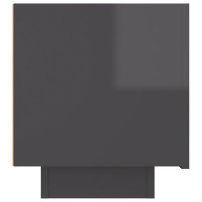 vidaXL Naktinė spintelė, pilkos spalvos, 100x35x40cm, MDP, blizgi