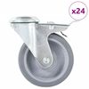 vidaXL Ratukai, 24vnt., 100mm, pasukami, varžtu tvirtinami
