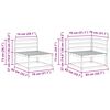 vidaXL Lauko sofos komplektas 6 pcs Natūrali Kietos akacijos mediena