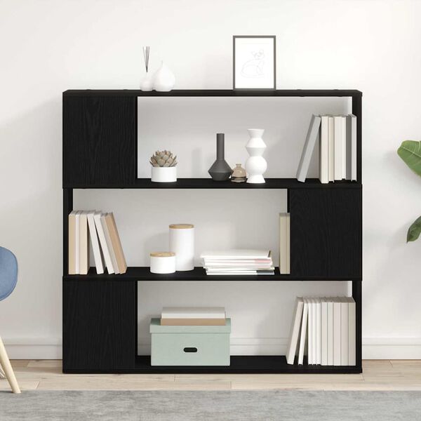 vidaXL TV spintelių komplektas Juodas ąžuolas 100 x 24 x 94 cm