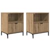vidaXL &Scaron;alia lovos spintelė 2 pcs artisano ąžuolo 49 x 36 x 61 cm