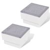 2 LED Grindinio &Scaron;viestuvai 100 x 100 x 68 mm