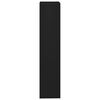 vidaXL Sieninė lentyna, juoda, 37x29,5x134,5cm, MDF, kubo formos