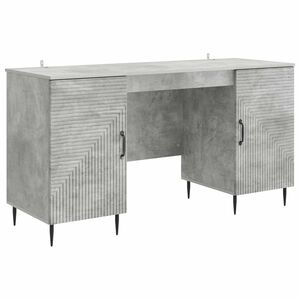 vidaXL Stalas Betono pilka 142,5 x 50 x 75 cm Apdirbta mediena
