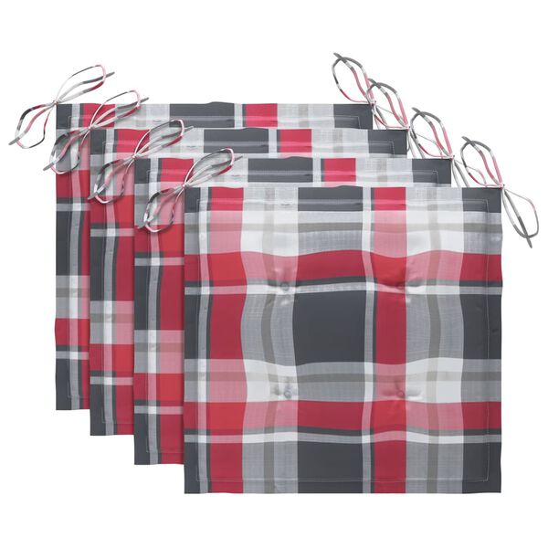 vidaXL Lauko valgomojo kėdės su pagalvėlėmis, 4vnt., akacijos masyvas