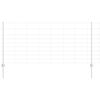 vidaXL Tvora su stulpais Sidabro 1 x 25 m Plienas