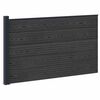 vidaXL Tvoros rinkinys 175 x 105 cm WPC ir aliuminis Juoda